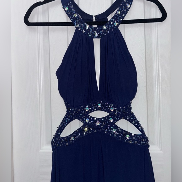 Morgan & Co. Dresses & Skirts - Morgan & Co. Royal Blue Dress with Beaded Details